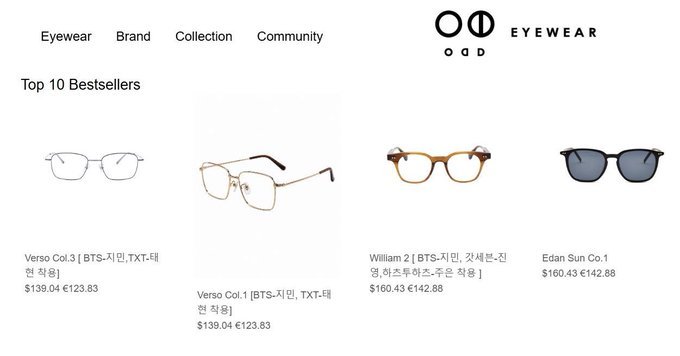 朴智旻[超话]  韩国本土眼镜品牌ODD EYEWEAR在自家社交账号发布朴智旻