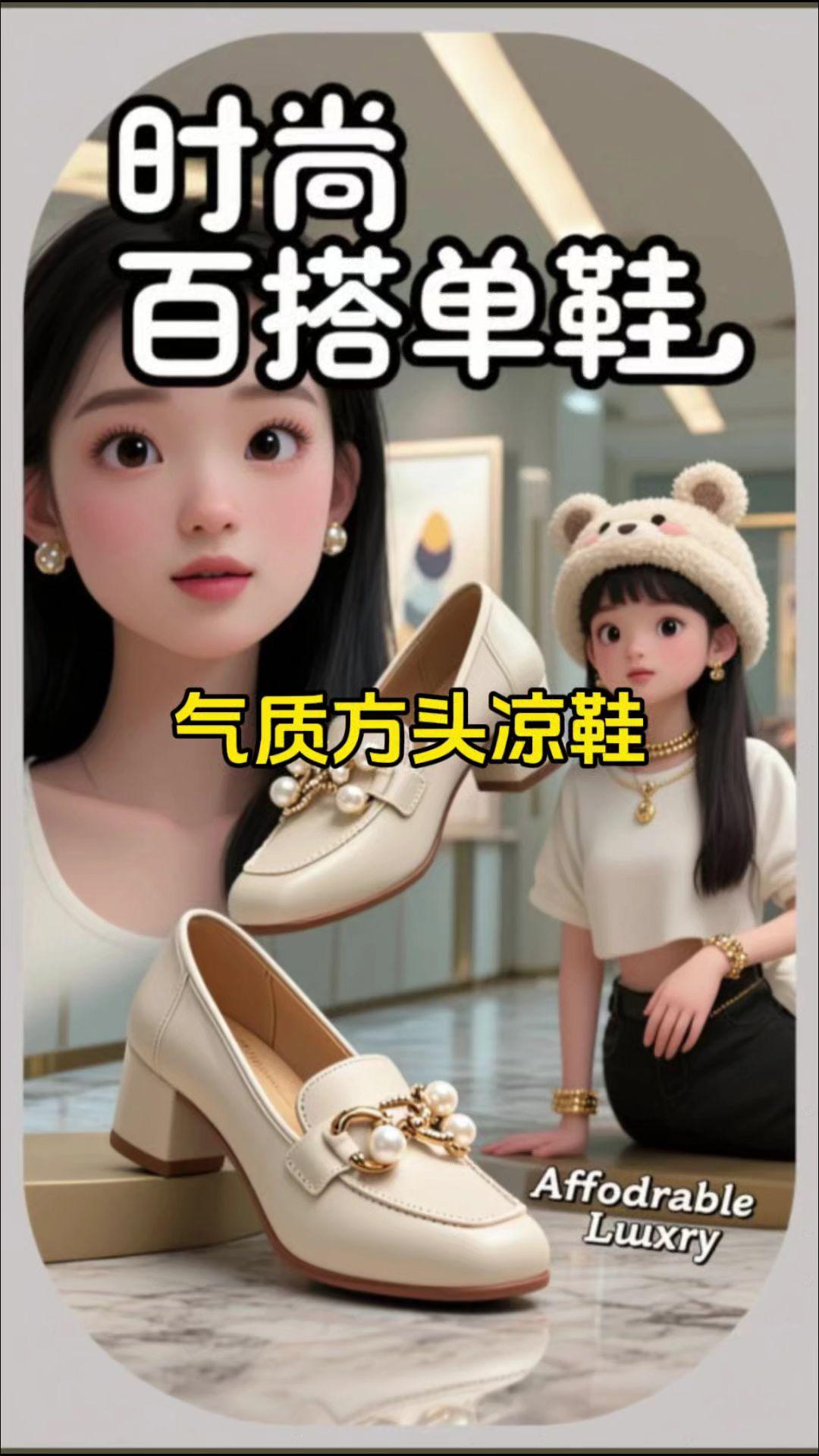 软底软面不累脚磨脚！小粗跟超稳 上脚超温柔