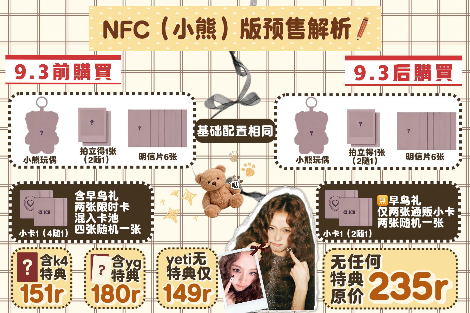 看不懂NFC版早鸟礼的请看这个图[彩虹屁]过了9月3日🈚早鸟礼限时小卡 🈚 