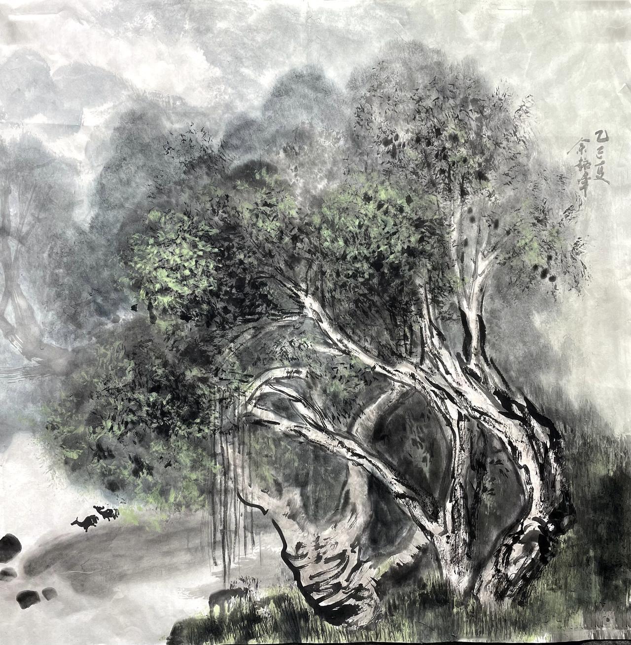 余超群：临画四得

再次踏入张际才老师的工作室，案头铺开的宣纸仿佛带着熟悉的墨香