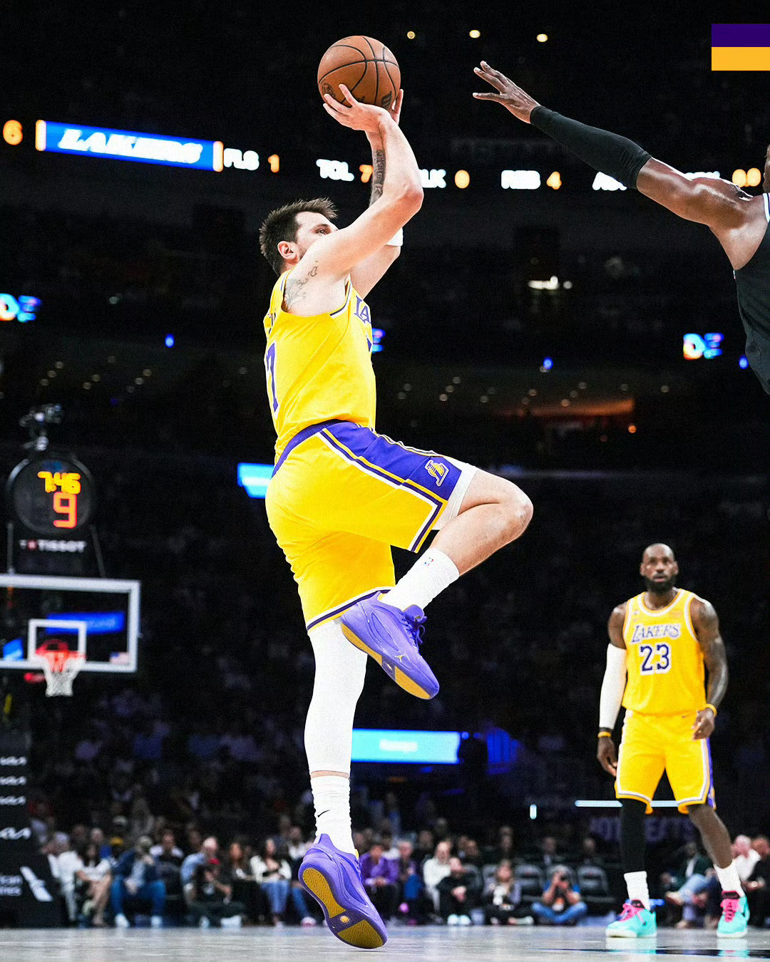 湖人vs热火东契奇狂砍60分背靠背得到100分💯真正的NBA球员