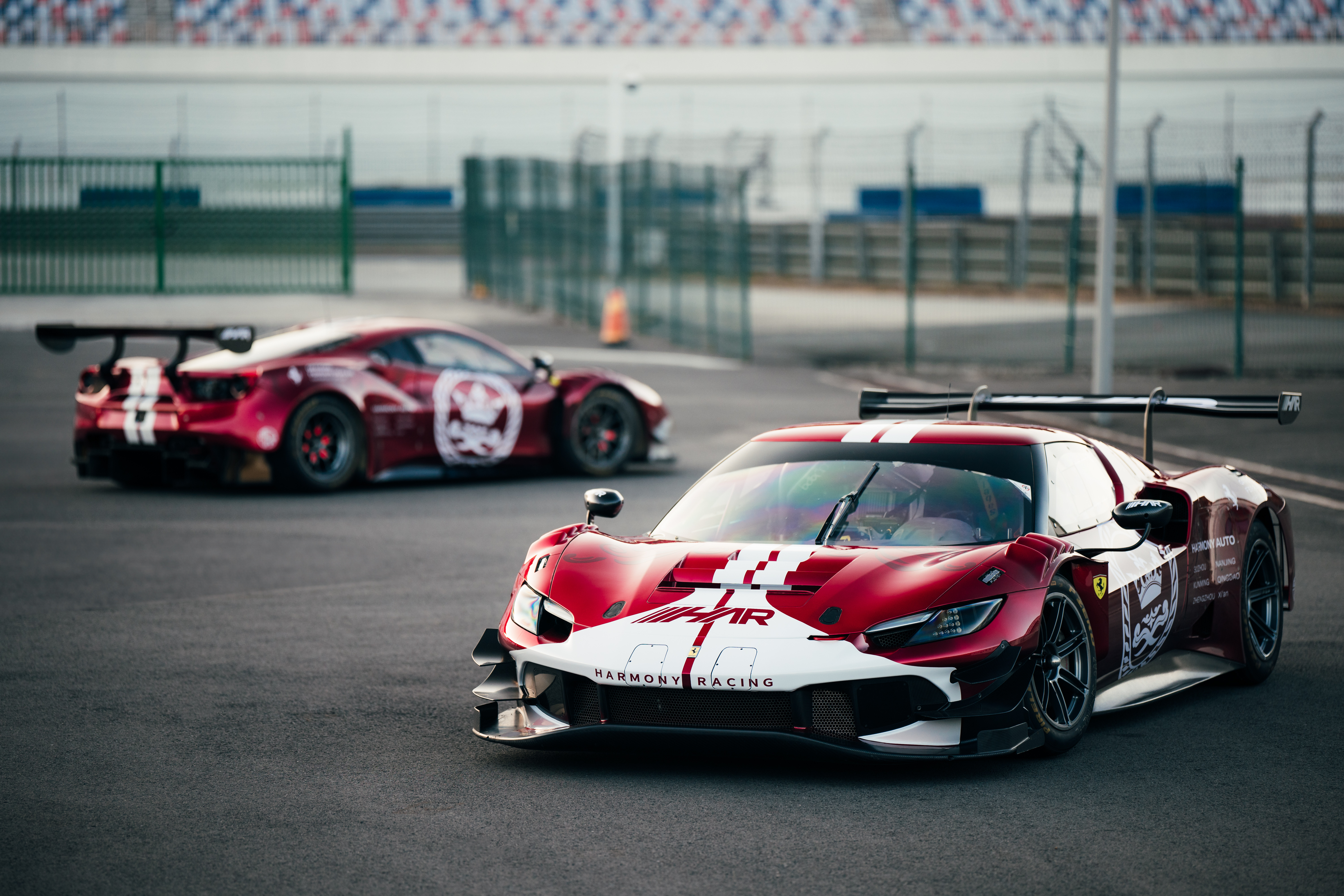 和谐赛车法拉利296 GT3和488 GT3 EVO 2020赛车#FIA GT