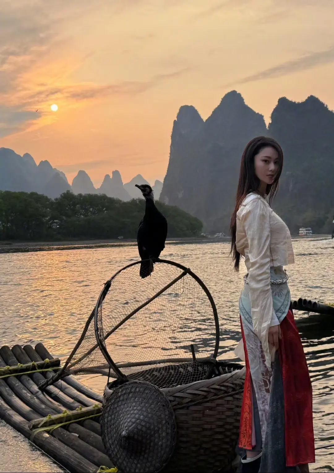 张馨予去广西。广西