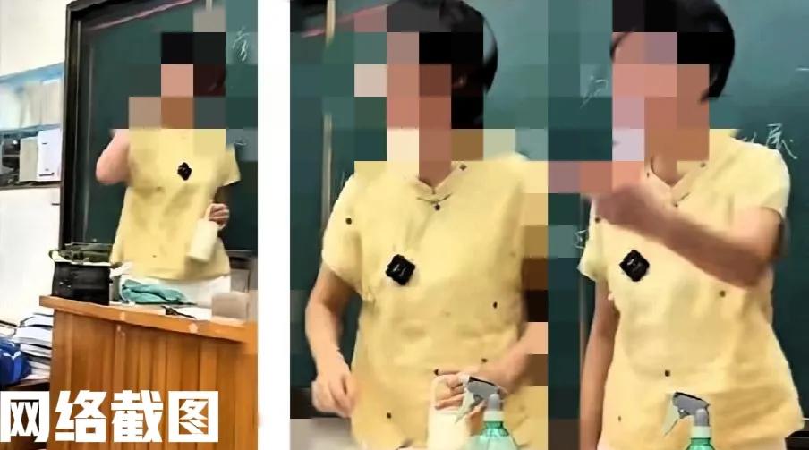 有学校高中生穿有一万多的鞋子。

此刻该学生还不停在显摆。

后来有同学在做教室