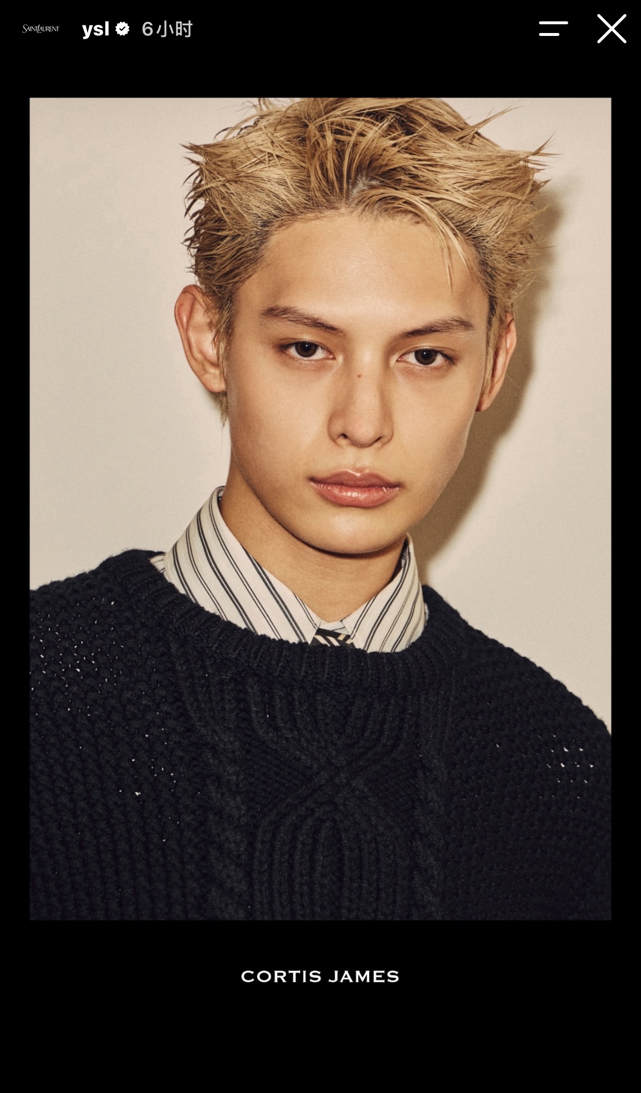 YSL官方IG Story更新 