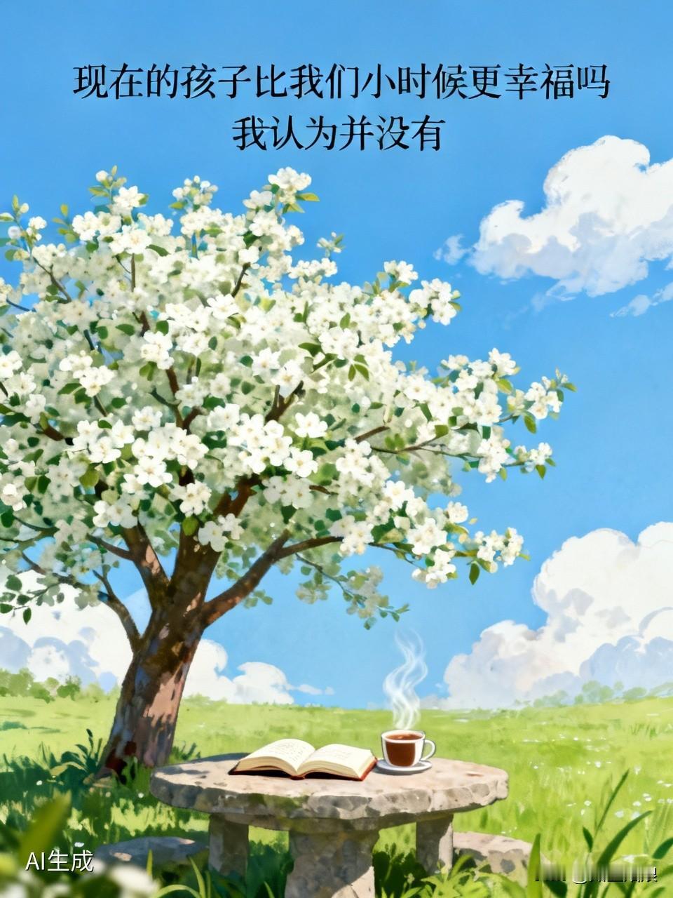 我认为并没有，现在很多人觉得现在的孩子衣食无忧，肯定比我们小时候幸福。但我觉得并