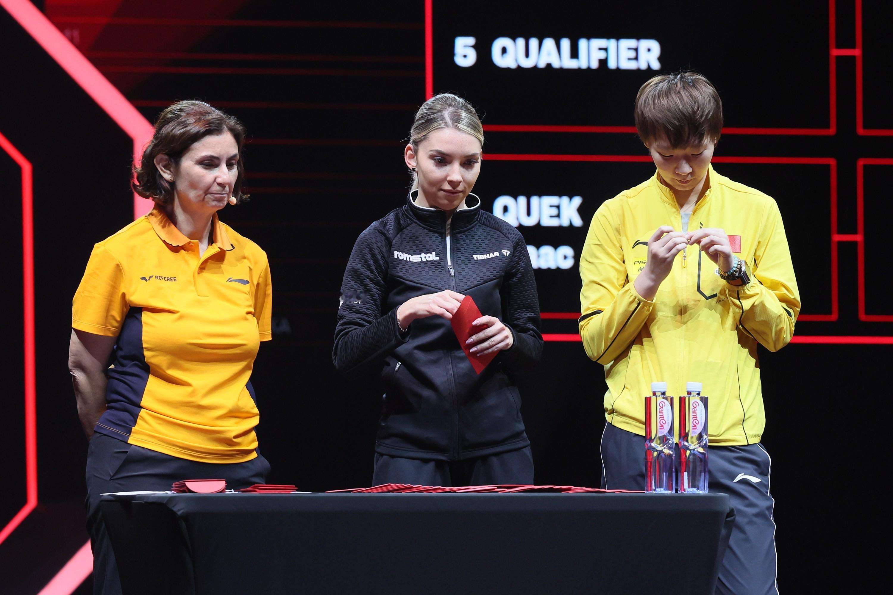 王曼昱[超话] 🐟 WTT新加坡大满贯2025 250131新加坡抽签 | 中