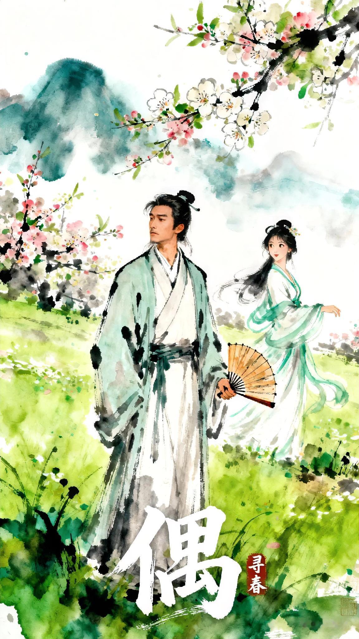 《己亥杂诗之一三五》清、龚自珍。
偶赋凌云偶倦飞，
偶然间慕遂初衣。
偶逢锦瑟佳