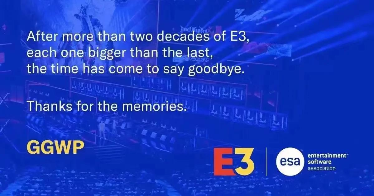 E3游戏展会将成为历史……