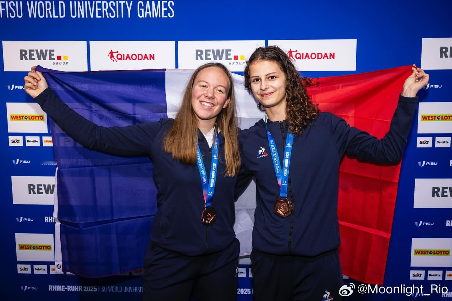 第32届世界大学生夏季运动会 卢茨/萨克为法国队斩获女双铜牌🥉 ​​​