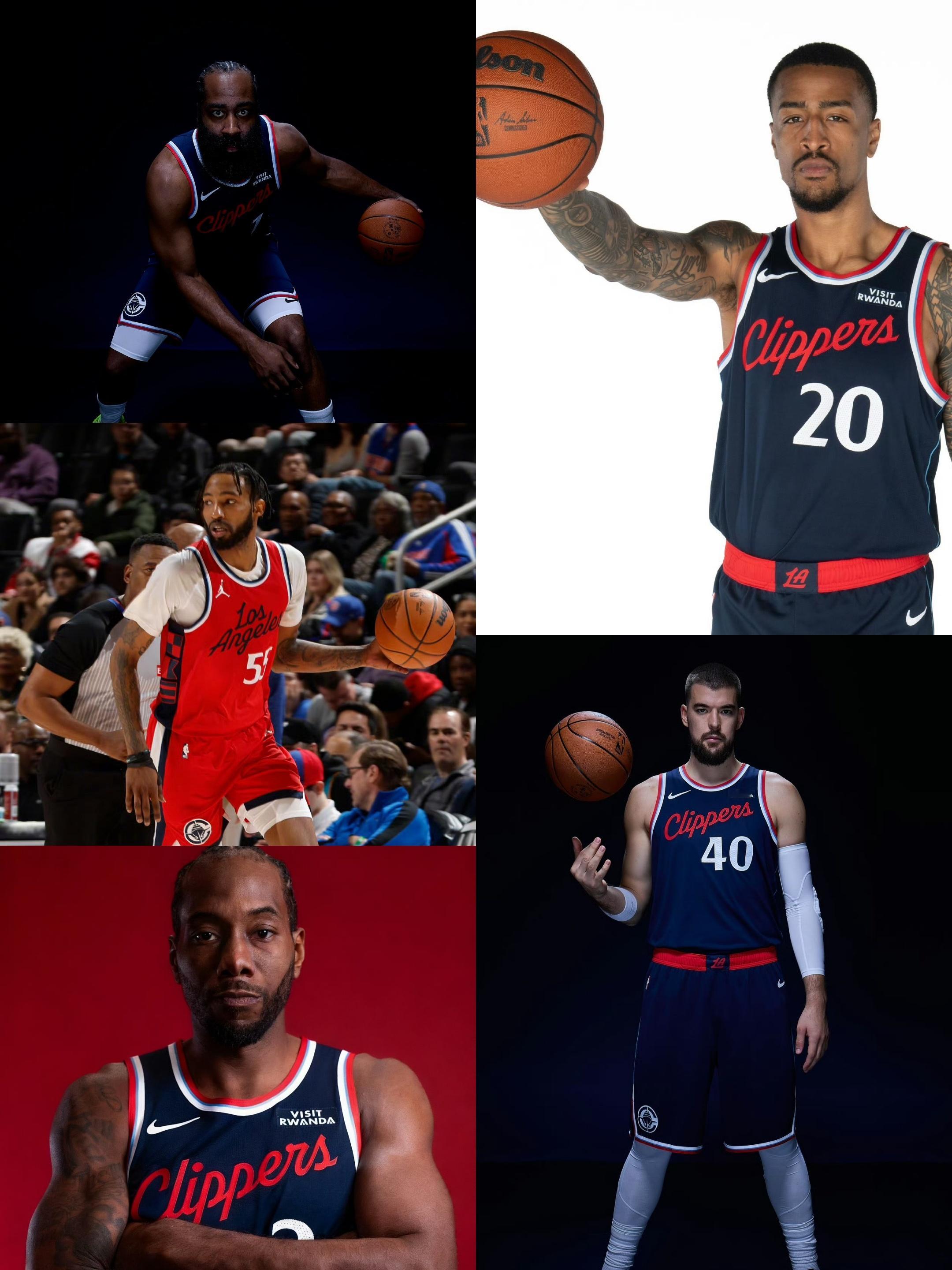 快船第一场季前赛首发出炉：哈登，科林斯，小琼斯，小卡，祖巴茨！ nba季前赛 ​