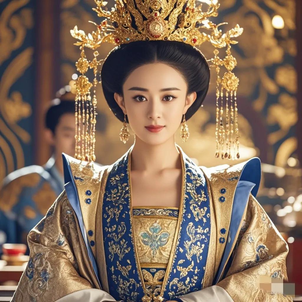 #赵丽颖为什么能深受大家的喜爱?# 
女皇仿妆的赵丽颖，气势十足