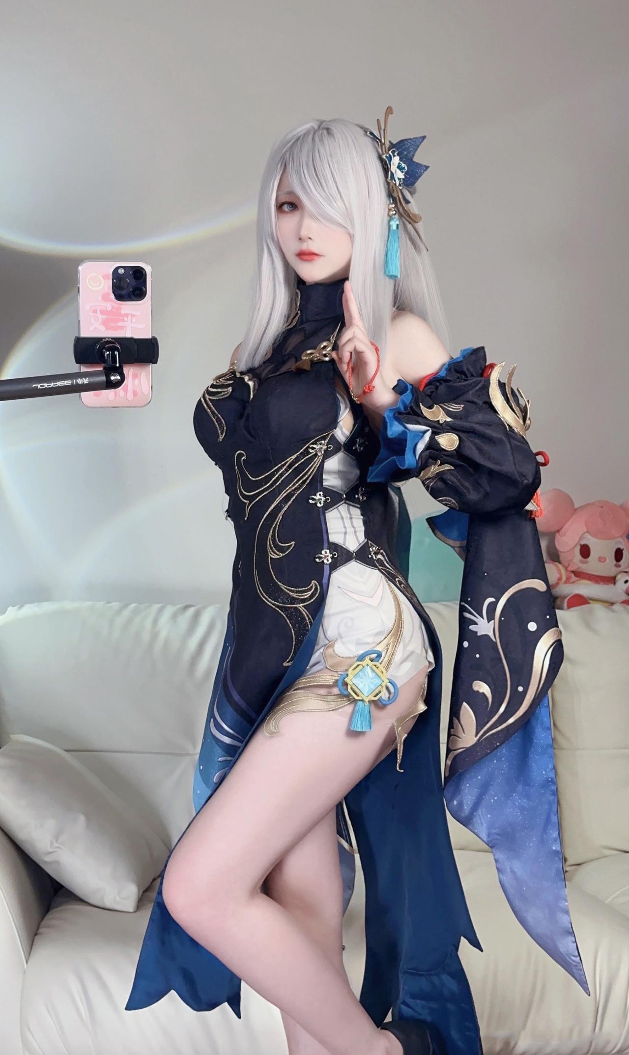 申鹤新装，看起来又美又烧！#原神##游戏##二次元#