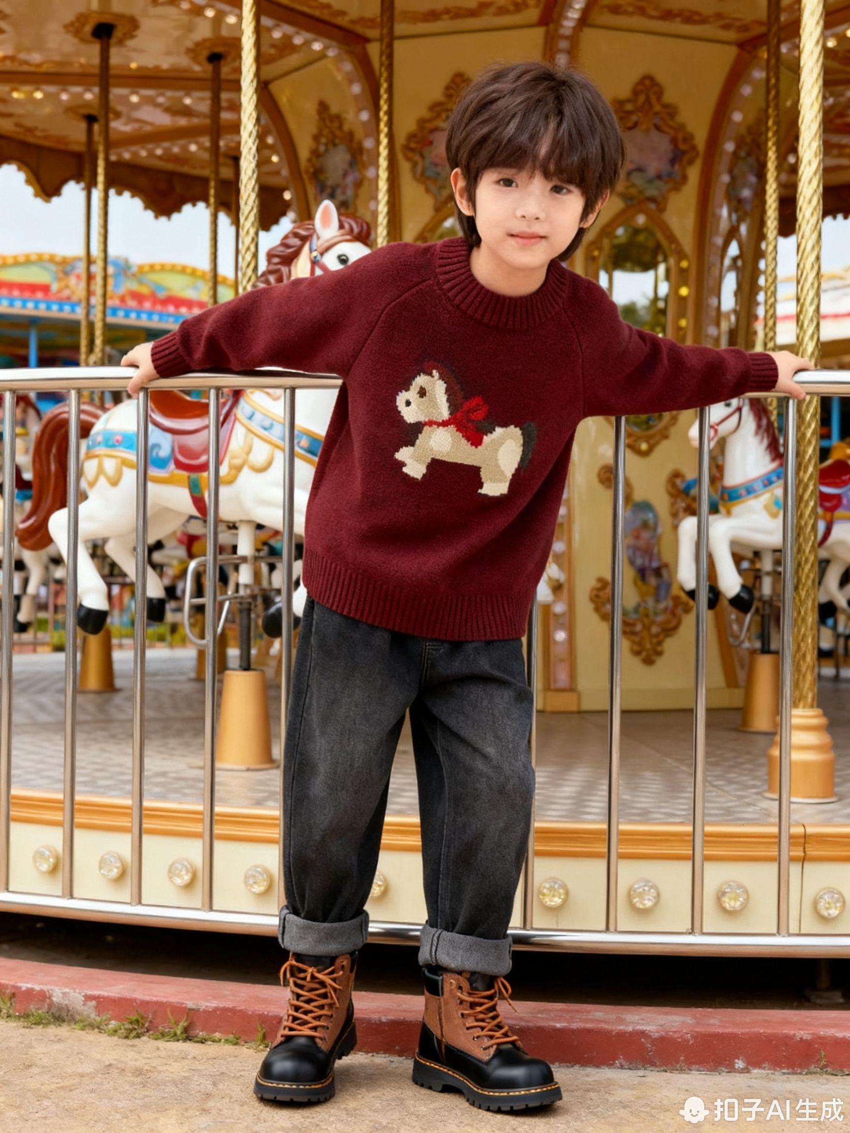 红毛衣拍起来，质量真的很不错哦