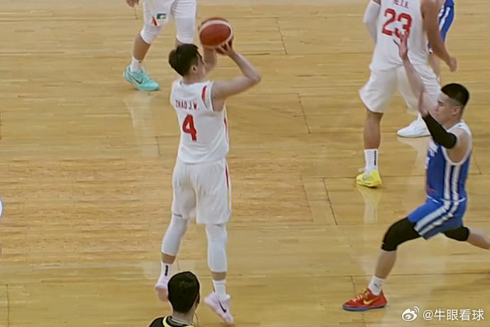 中国男篮战胜中国台北男篮  这场比赛又是逆转，第四节打得太好了，赵继伟的神仙三分