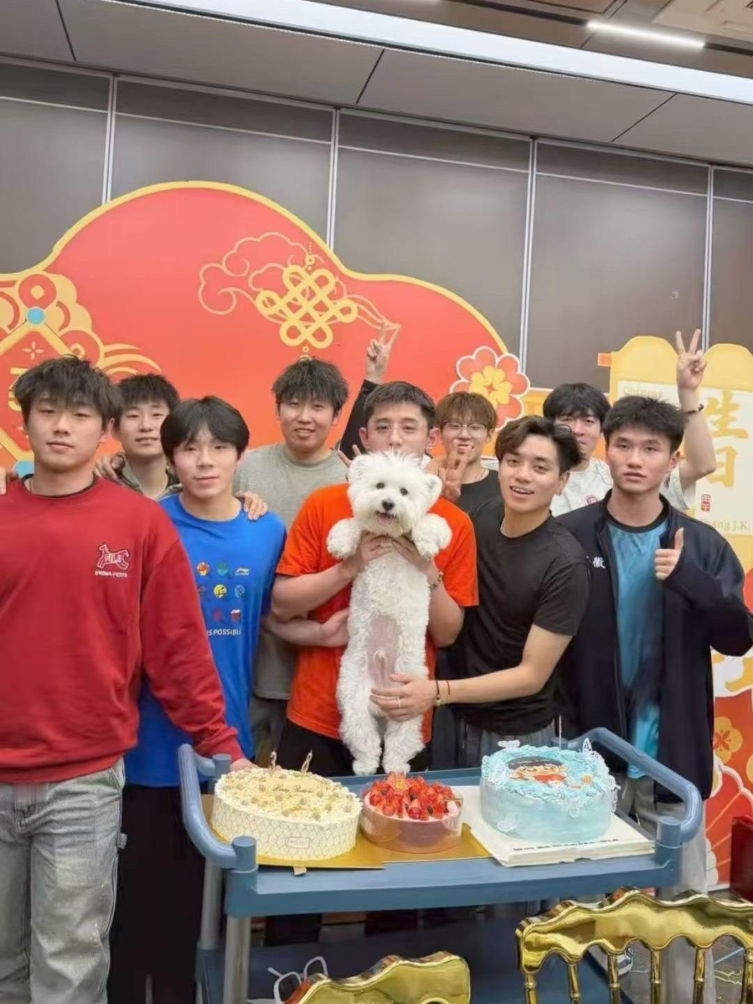 金牌被照顾得真好，肚子干干净，就是旁边小哥手动打码失败