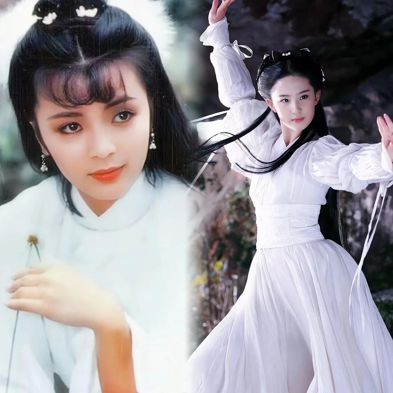 总听人说刘亦菲的小龙女是天花板，可在我这儿，陈玉莲才是无可替代的白月光！她的美，