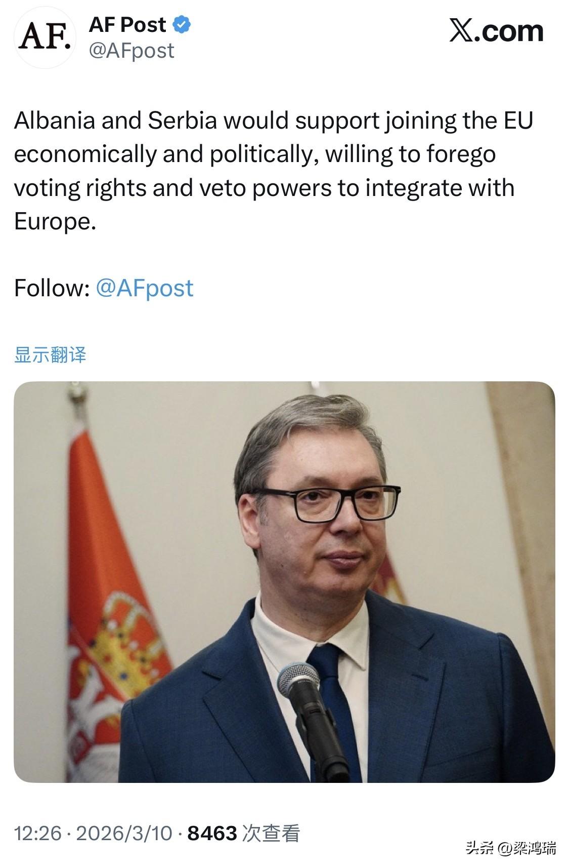 根据 2026 年初的最新进展，阿尔巴尼亚总理埃迪·拉马（Edi Rama）和塞