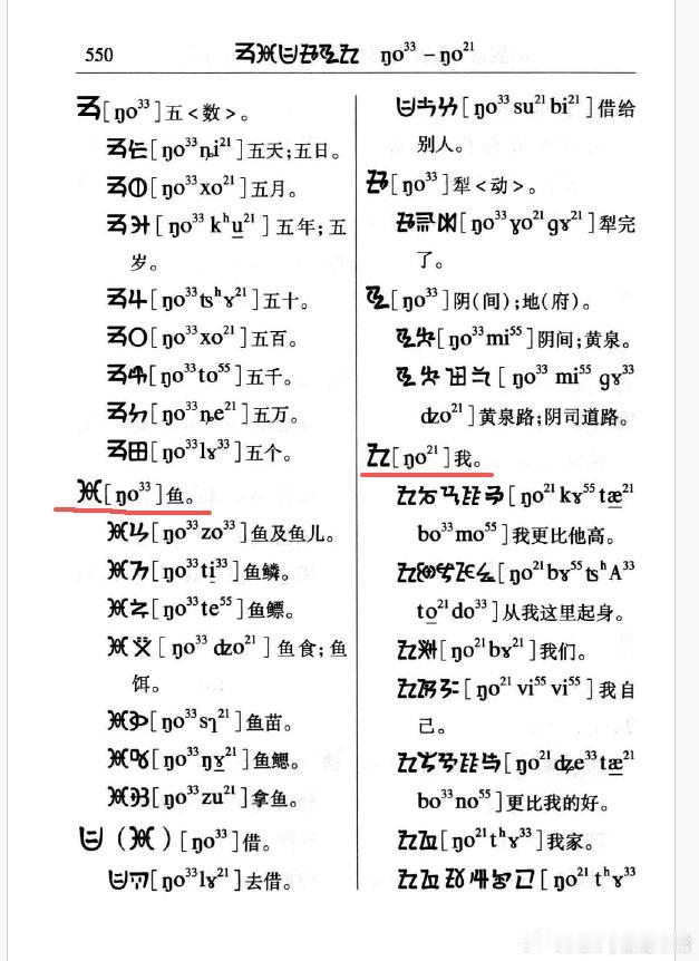 敬爱的阿余老师告诉我，彝文中的猫头鹰符，跟圣书体象形文字的猫头鹰符 𓅓 一样，
