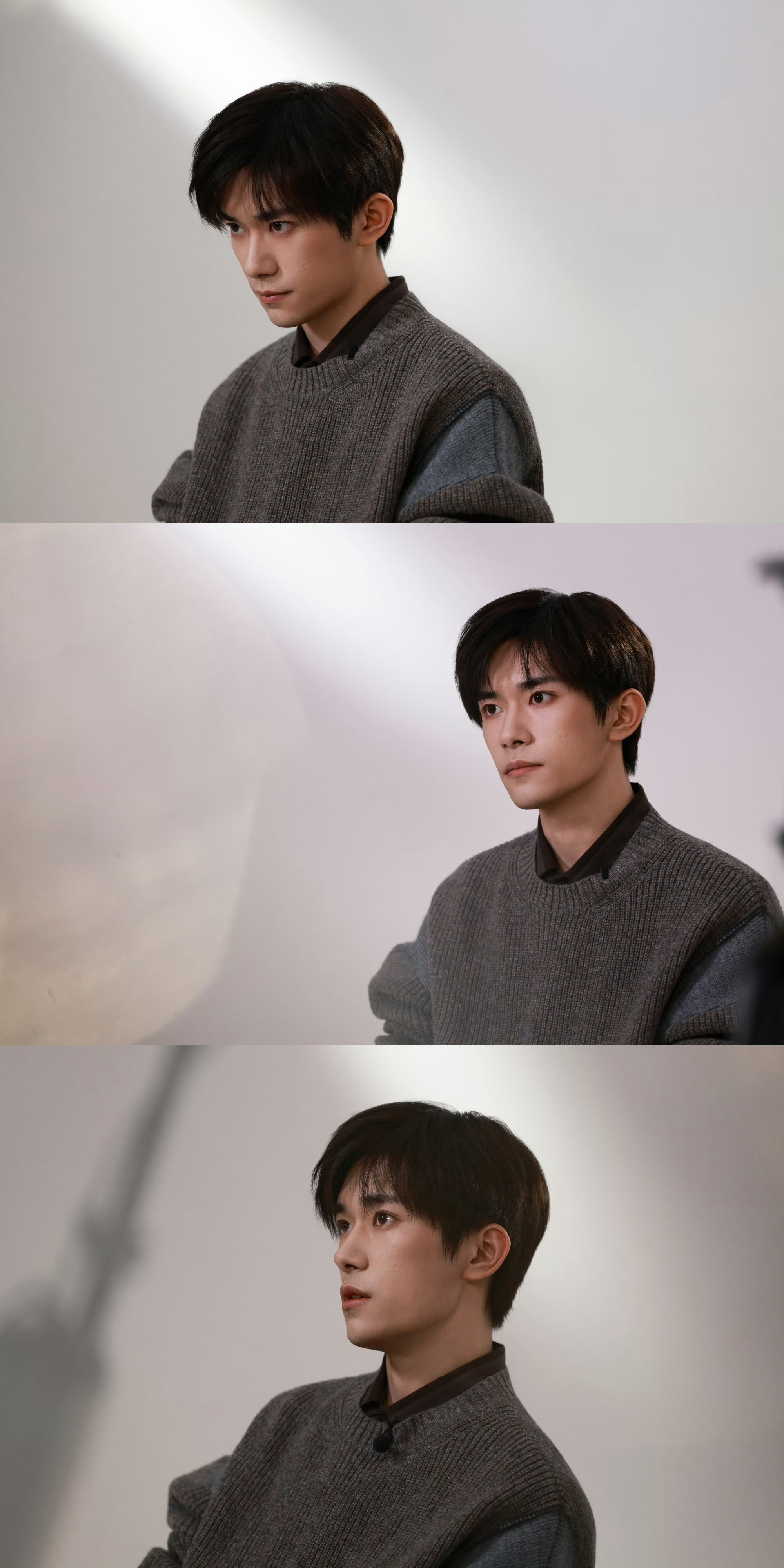 易烊千玺这一组图也太苏了吧，谁能拒绝低头笑的千玺啊！期待新电影见面