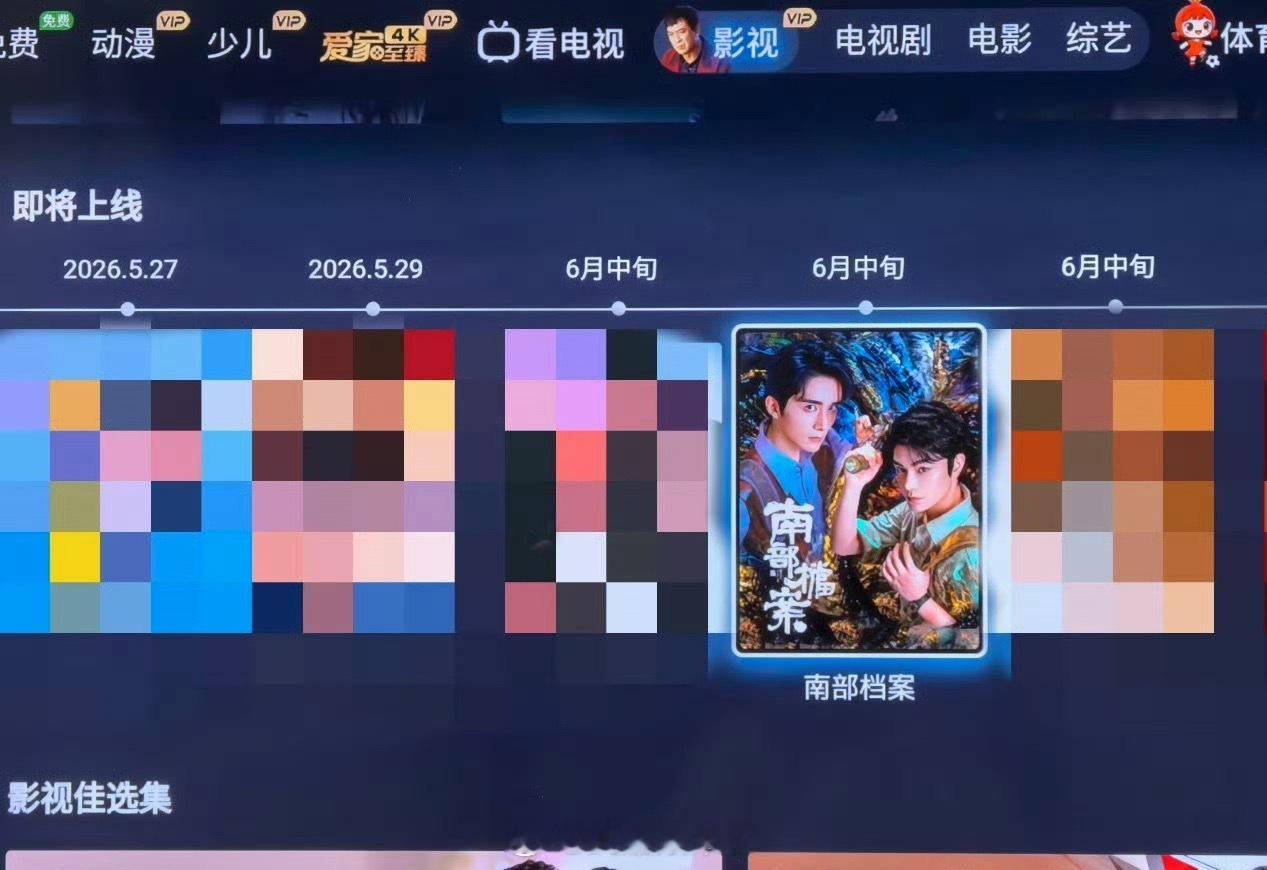 丁禹兮《南部档案》要来啦，电视上显示6月中，燥候张海虾！ 