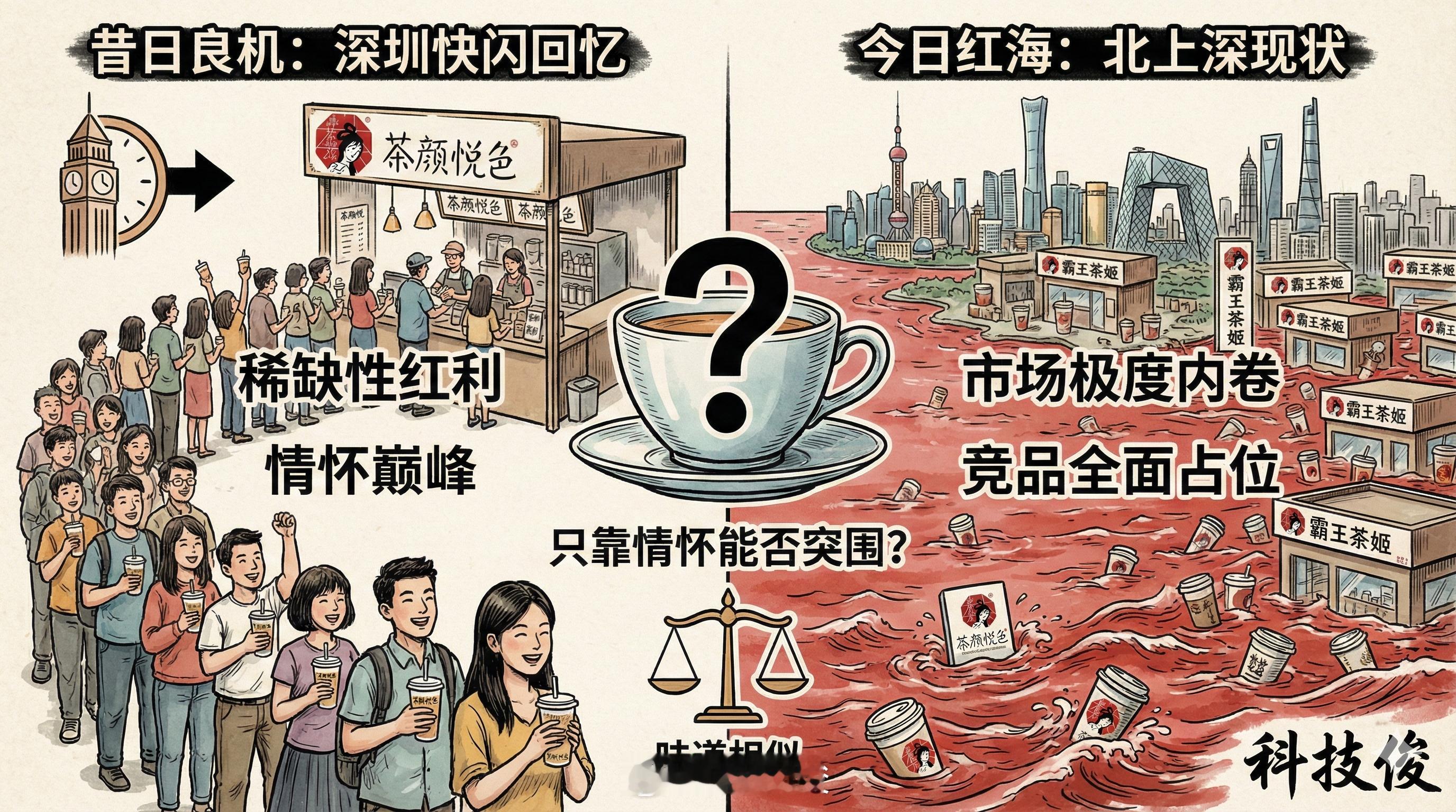 茶颜悦色回应在北上深开店传闻早干嘛去了？现在霸王茶姬早就把本该属于茶颜悦色的市场