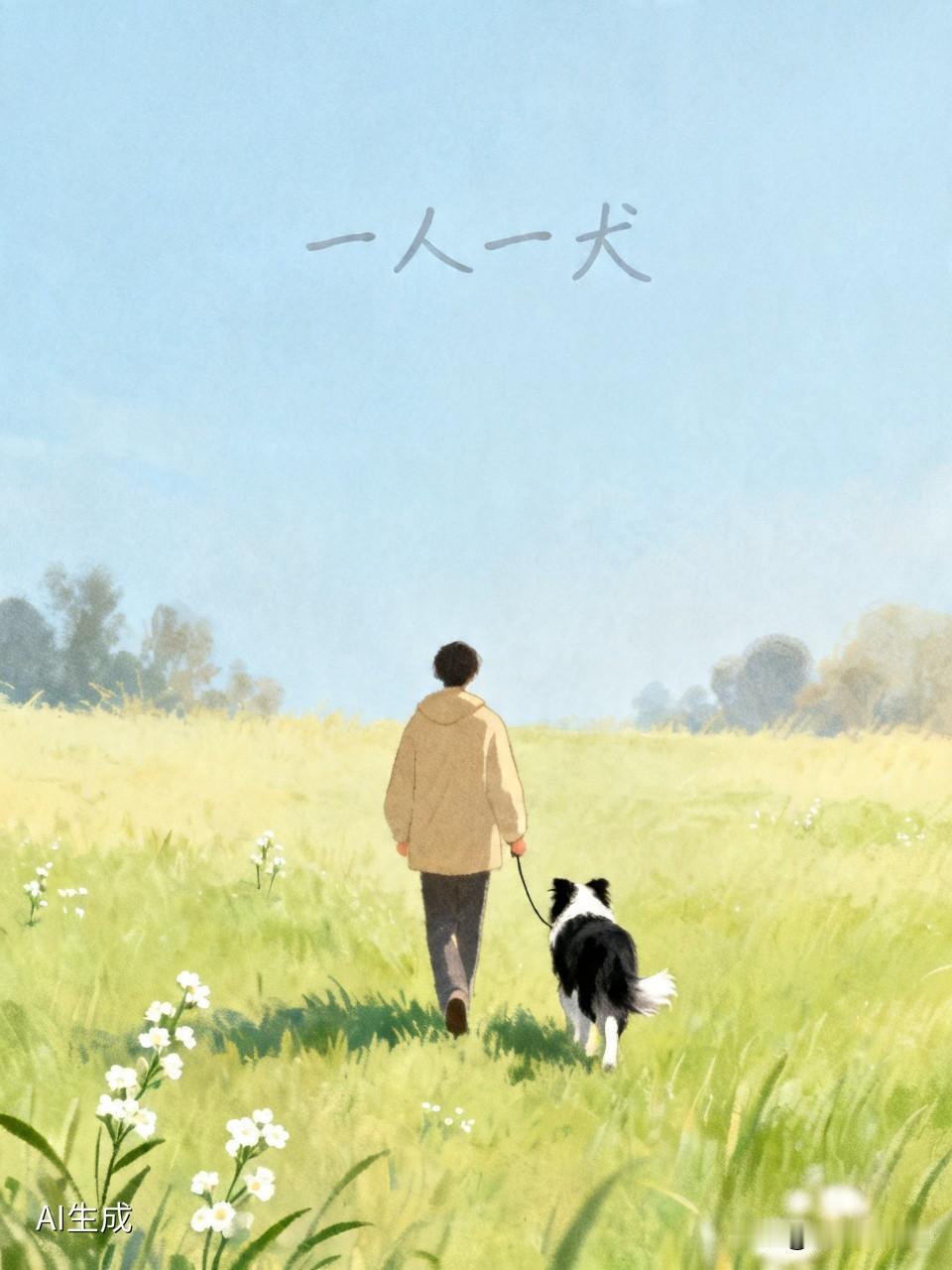 单位一帅哥，快三十了，还没结婚，却养了一只狗，听话又聪明的边牧。
追她的女生不少