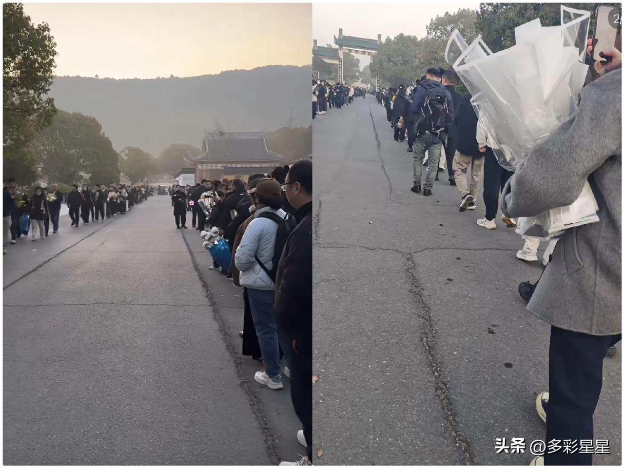 ​送行张先生，清早就有千米长队，热泪相送。
​虽然活了42岁，但也许比百岁活得更