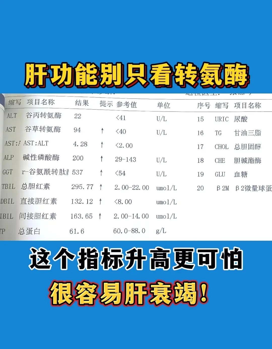 我看了最近的评论区，很多粉丝朋友发来肝功能检查单，对转氨酶的数值很在乎...