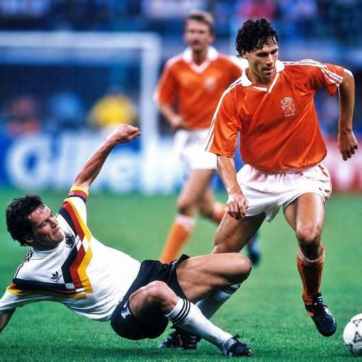 【老照片】 世界杯 Lothar Matthäus vs Marco van B