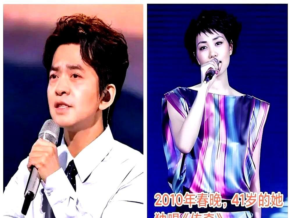 他第一次开演唱会，紧张到手心全是汗，死死攥着天后王菲的手不放。台下几百人，王菲带