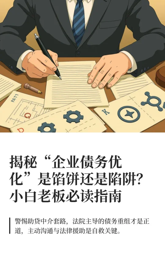 揭秘“企业债务优化”是馅饼还是陷阱？