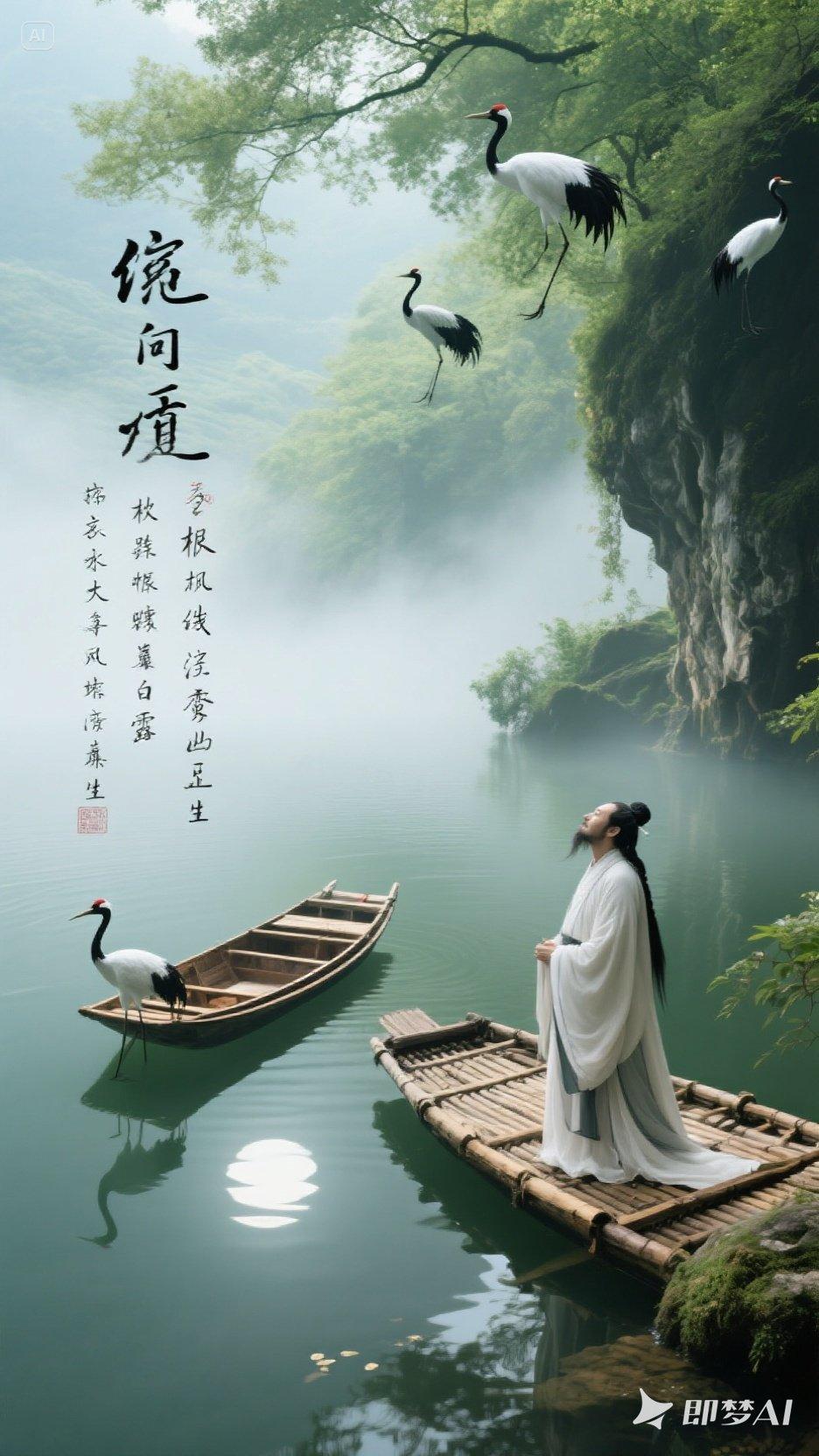 上联：诗中明月频来梦，
下联：画里清风洒满情，
下联：枕畔书香暗浸魂。