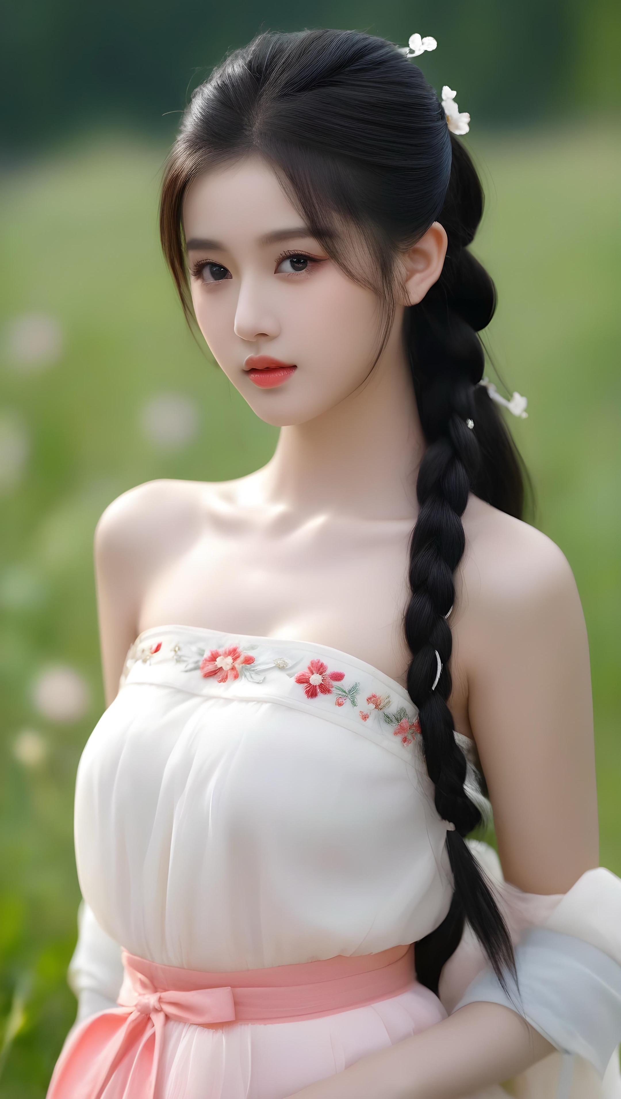 上热门🔥 清纯女神 汉服造型 欢迎取图 ai美女