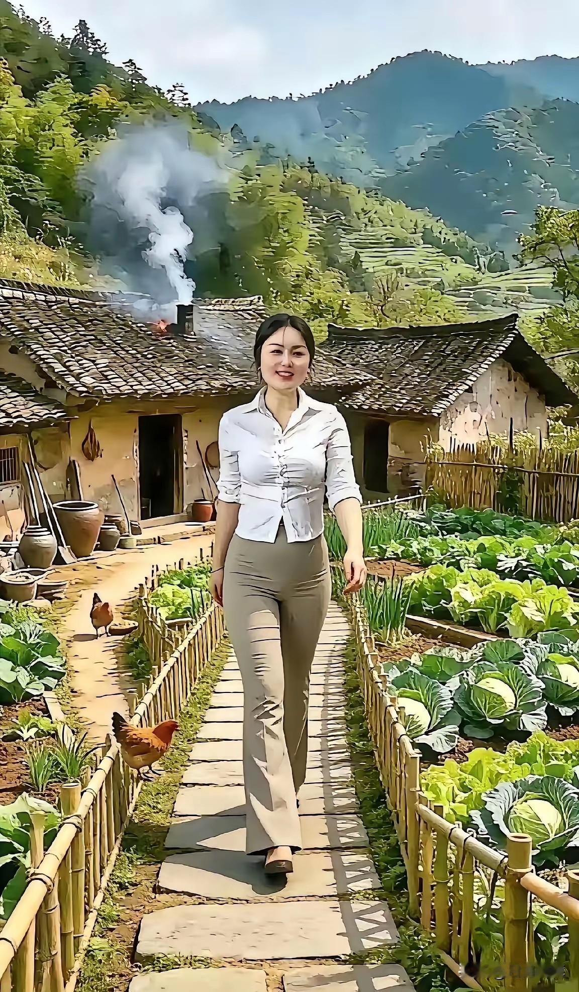 看到“农家日落炊烟起”，瞬间脑海里浮现出一幅乡村日暮图。那袅袅炊烟缓缓升起，带着