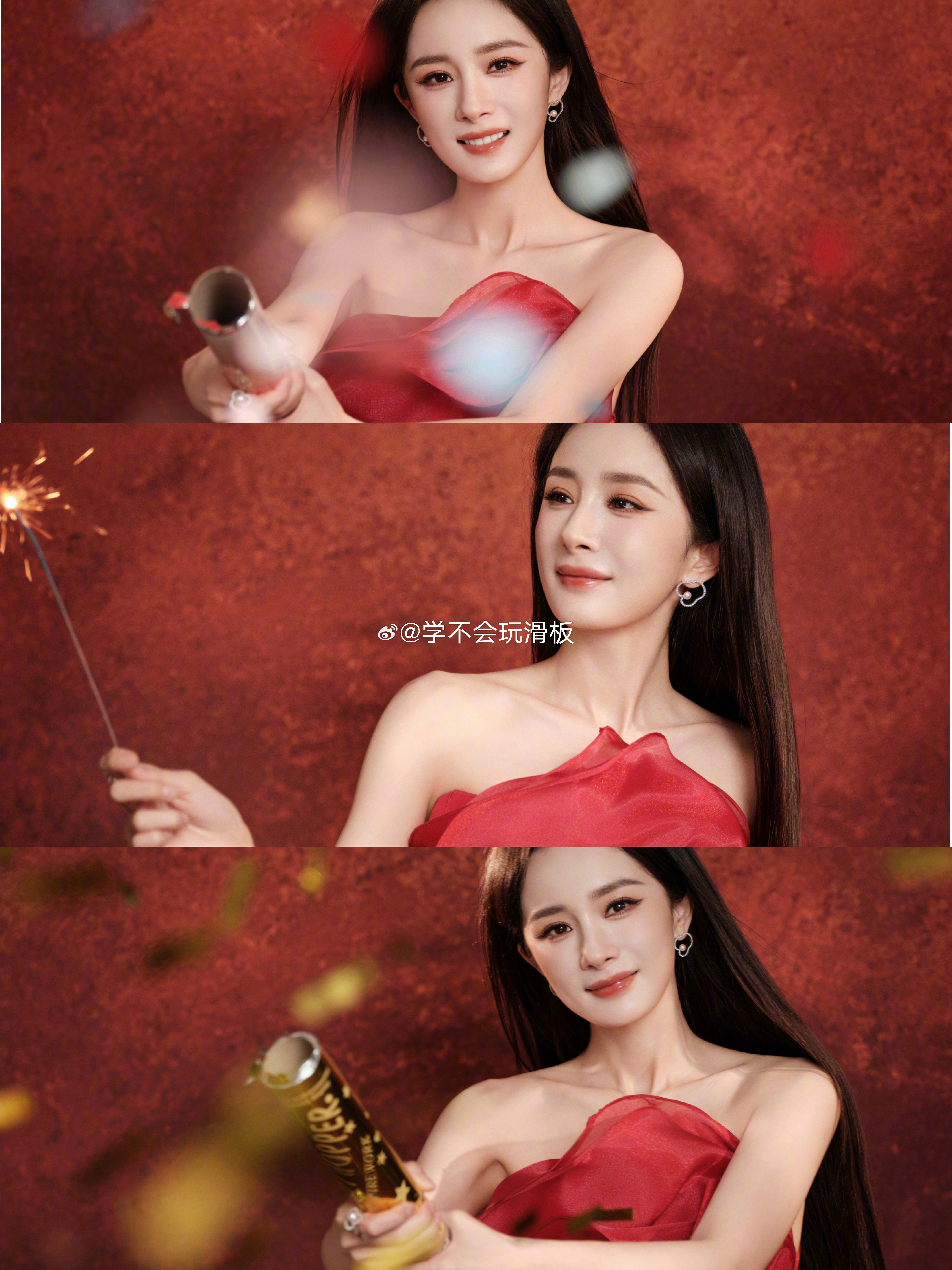 杨幂贺岁图，除夕快乐！ 