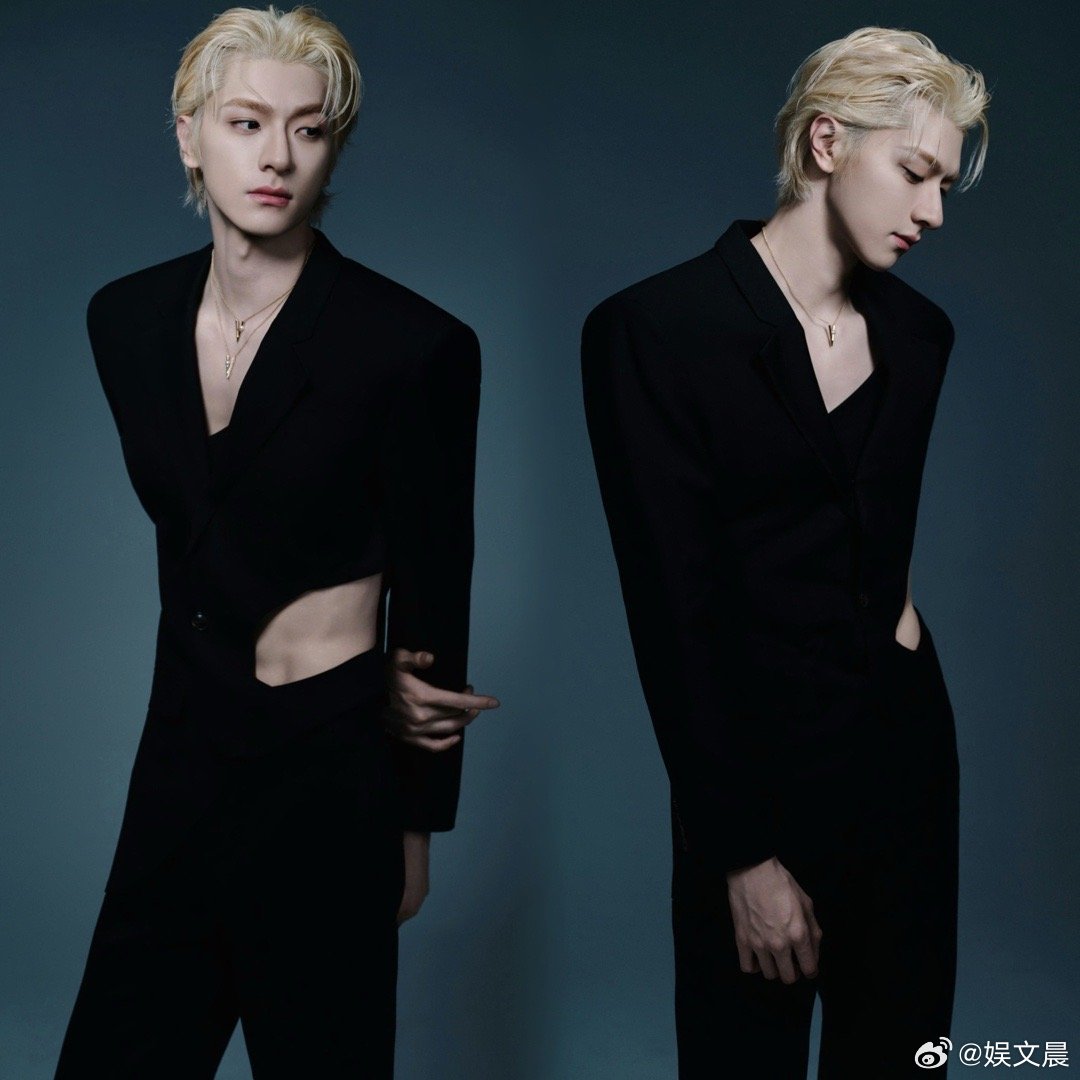 林一别试探了有市场 优越肩颈线配上恰到好处的银饰点缀，林一这套allblack把