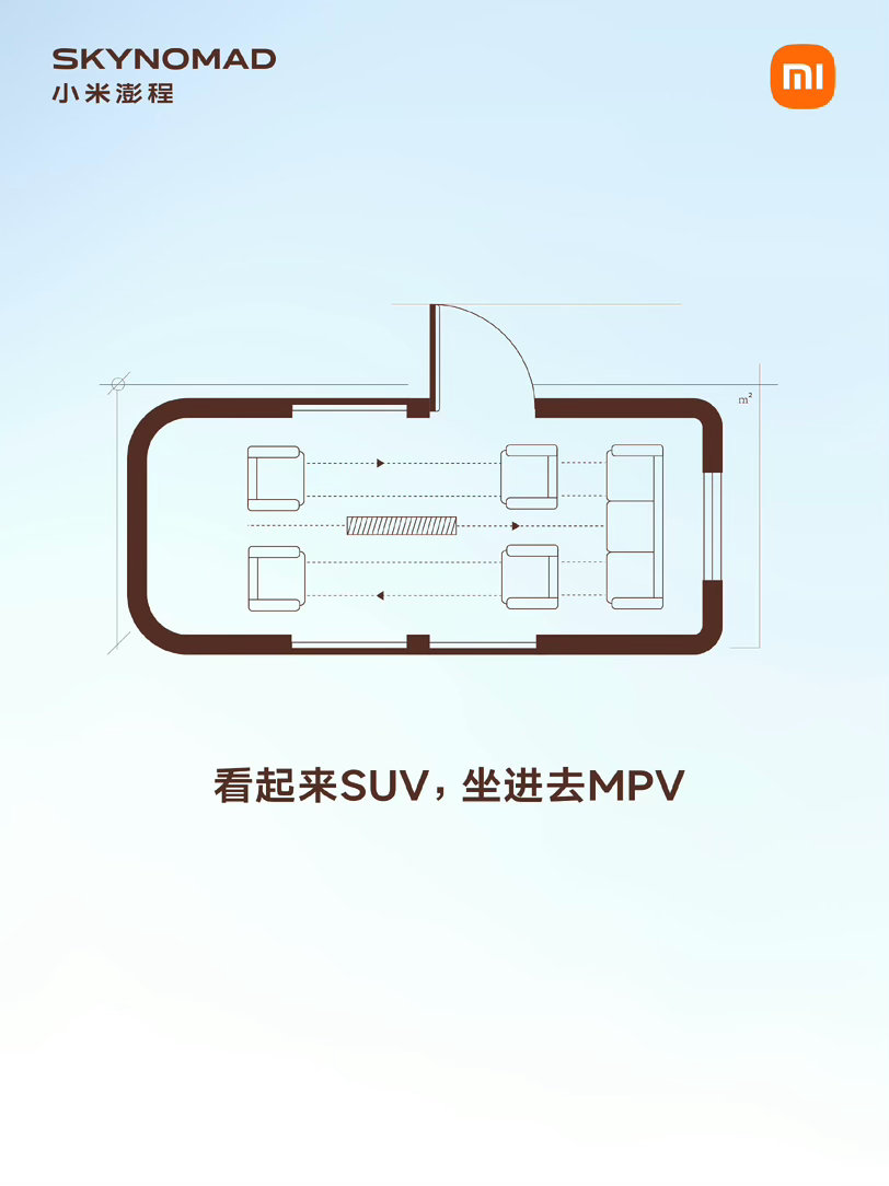 想不到现在买车也能看上户型图了看样子有前排座椅一键旋转对坐 移动中岛 是否是你心