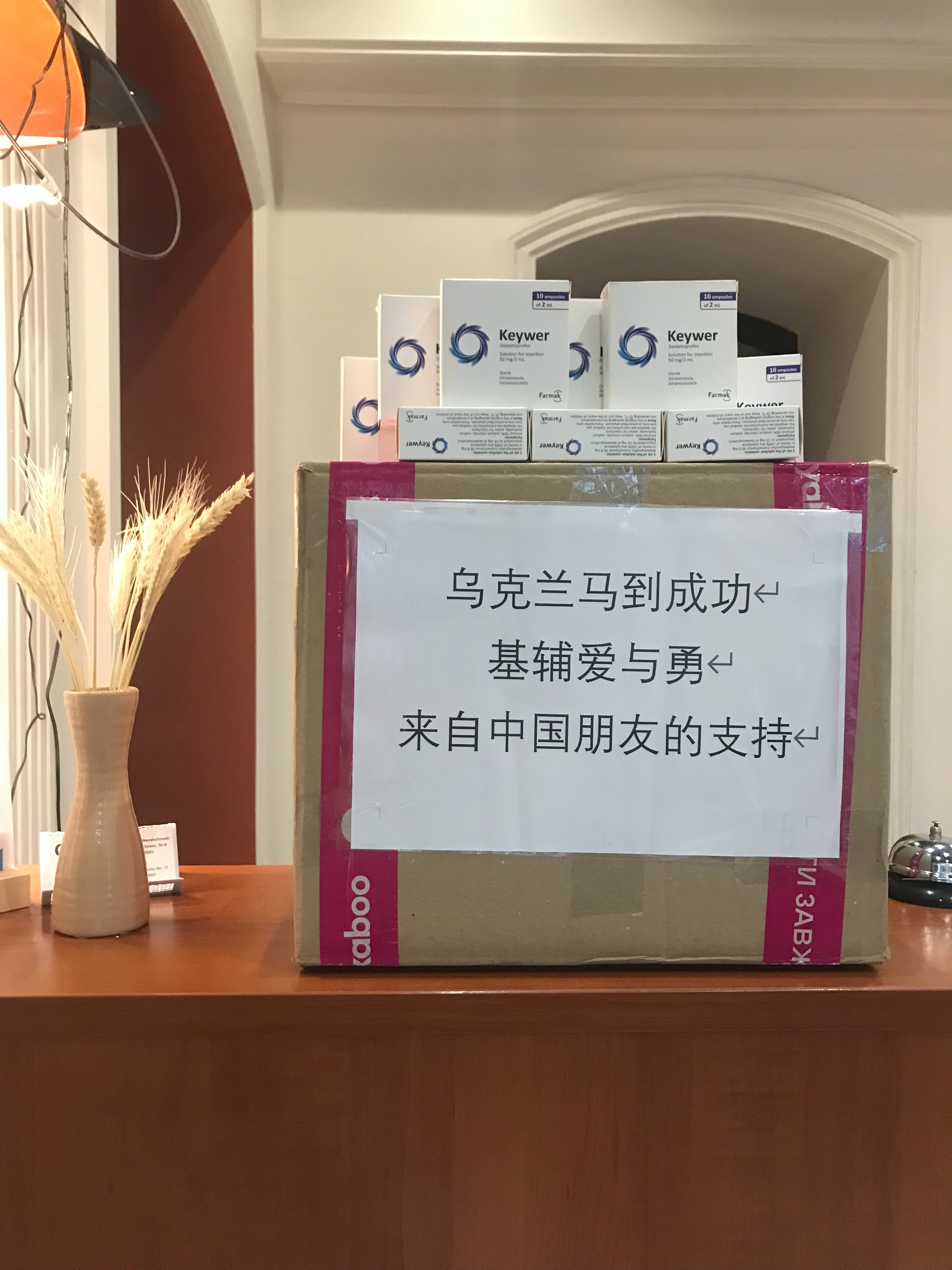 送给基辅伤员医院的一些药品 乌克兰·基辅