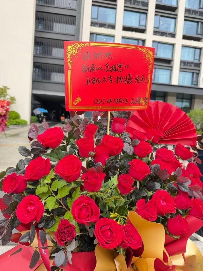 虞书欣新商务花篮虞书欣待宣品牌送开机花篮虞书欣新剧《长生骨》开机排面🈶，待宣品