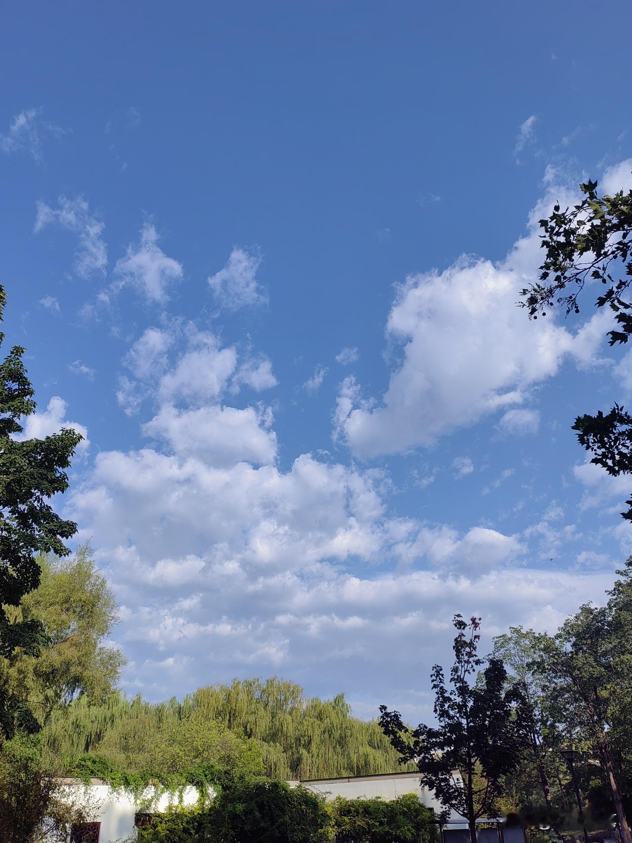 北京雨会的天空。