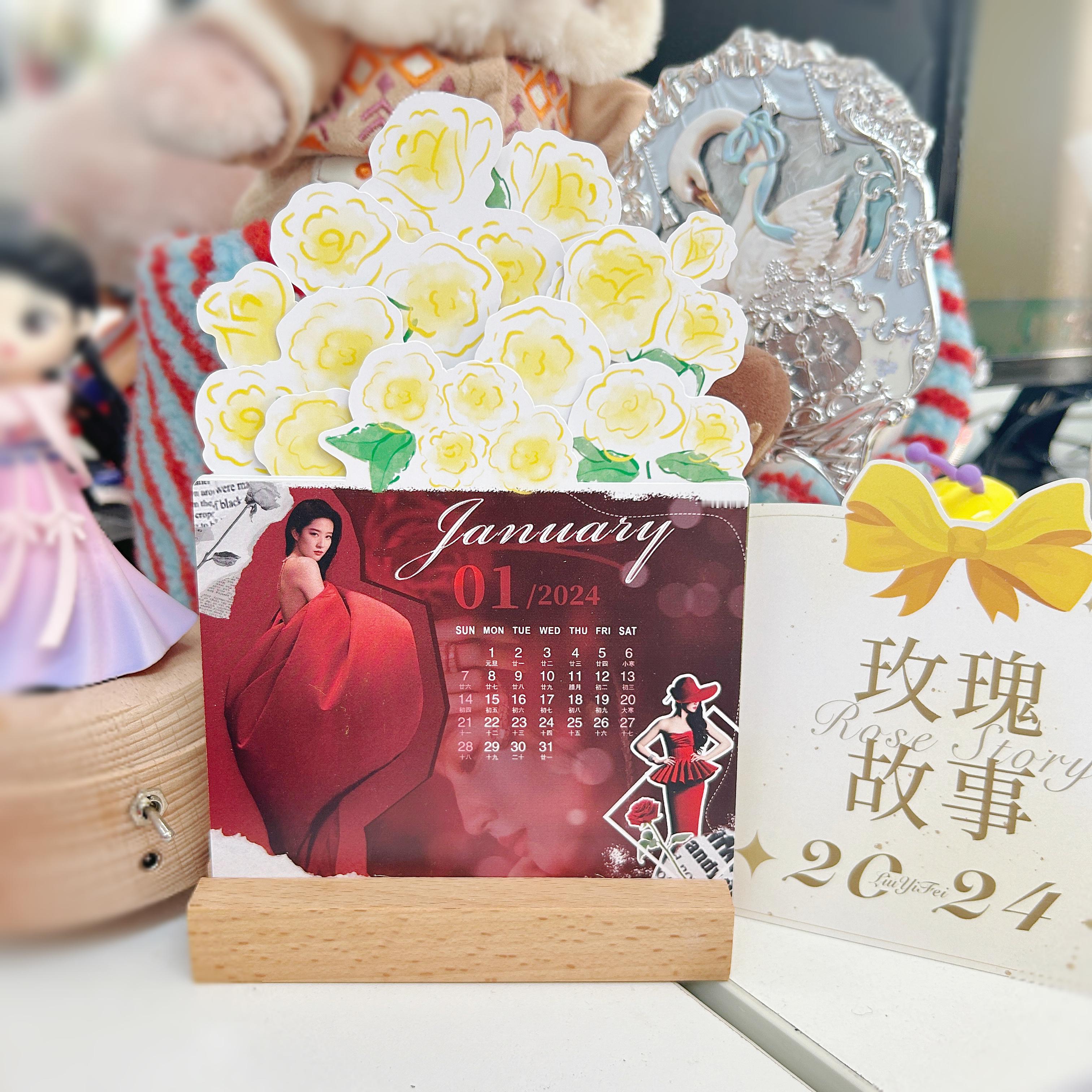 #刘亦菲[超话]# [心]#刘亦菲黄亦玫# 日历部分已经打包完成！等待几天就到大