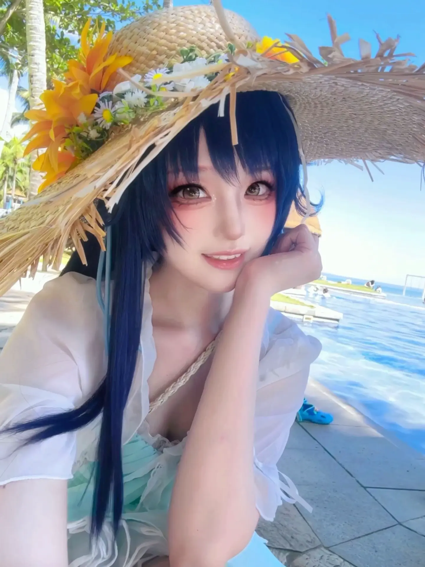 温柔懒懒的海风…