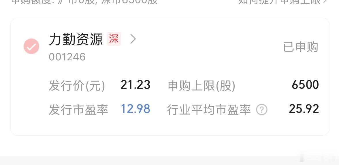 又一高中签率新股来了9月18日申购深市主板力勤资源（001246），全球镍产业链
