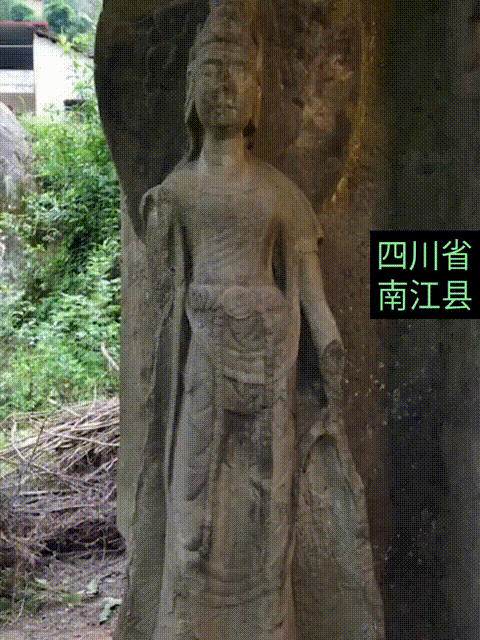 一位女村民为了还愿，请人把北魏晚期的文物石飞河摩崖造像给上色了，结果悲剧了，之前