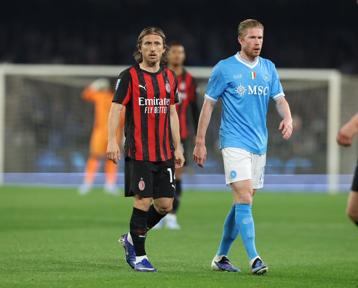 那不勒斯1比0AC米兰Luka Modric 🐐& Kevin De Bruy