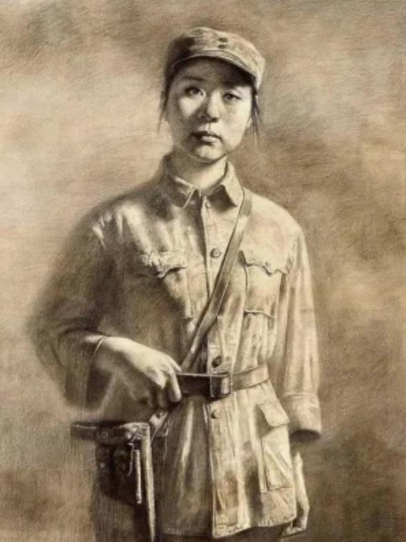 1940年，一女战士被军阀押到山坡上执行枪决。行刑前，敌军首领捏住她的脸，轻浮地