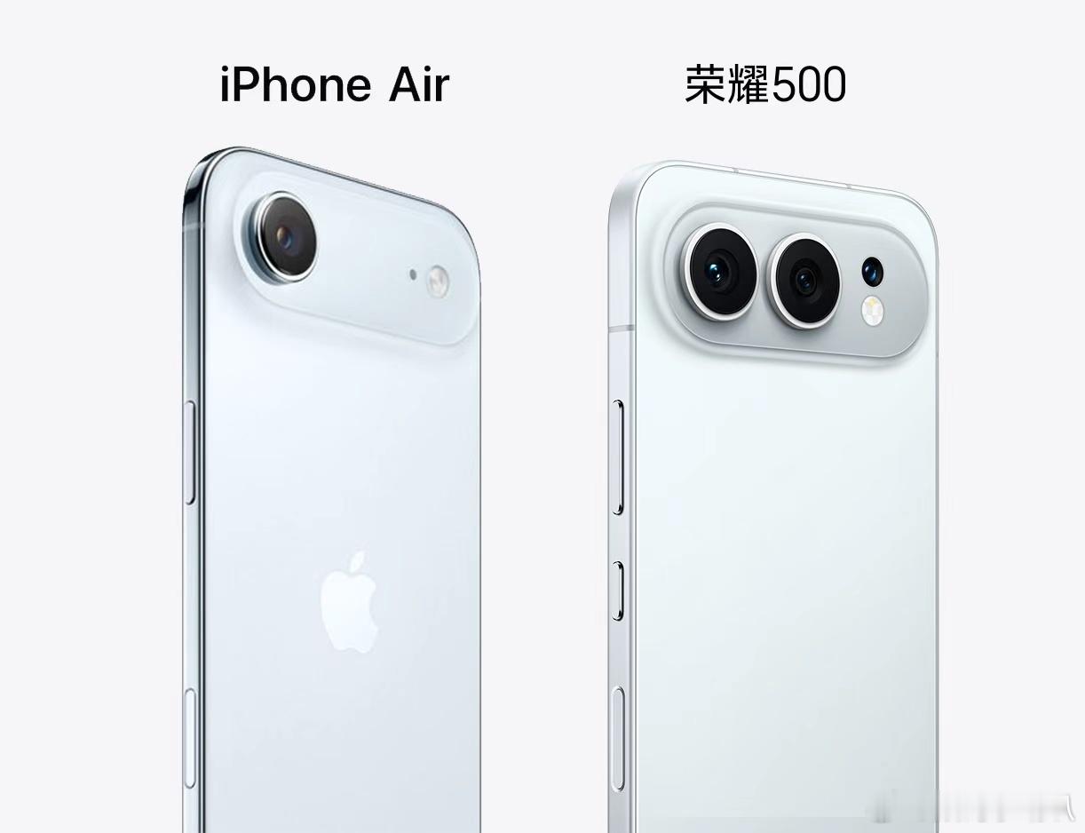 荣耀500 air的外观比air好看，价格也更便宜，续航也比iPhone好，还有