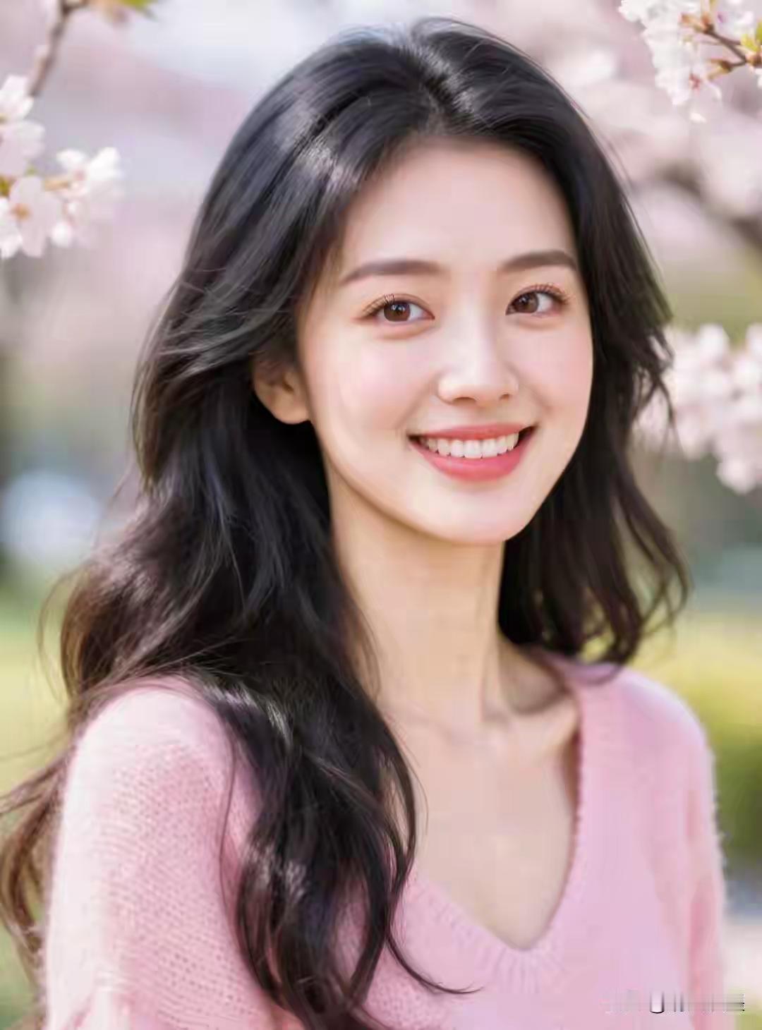 樱花树下，笑靥如花，春日里的温柔时光。