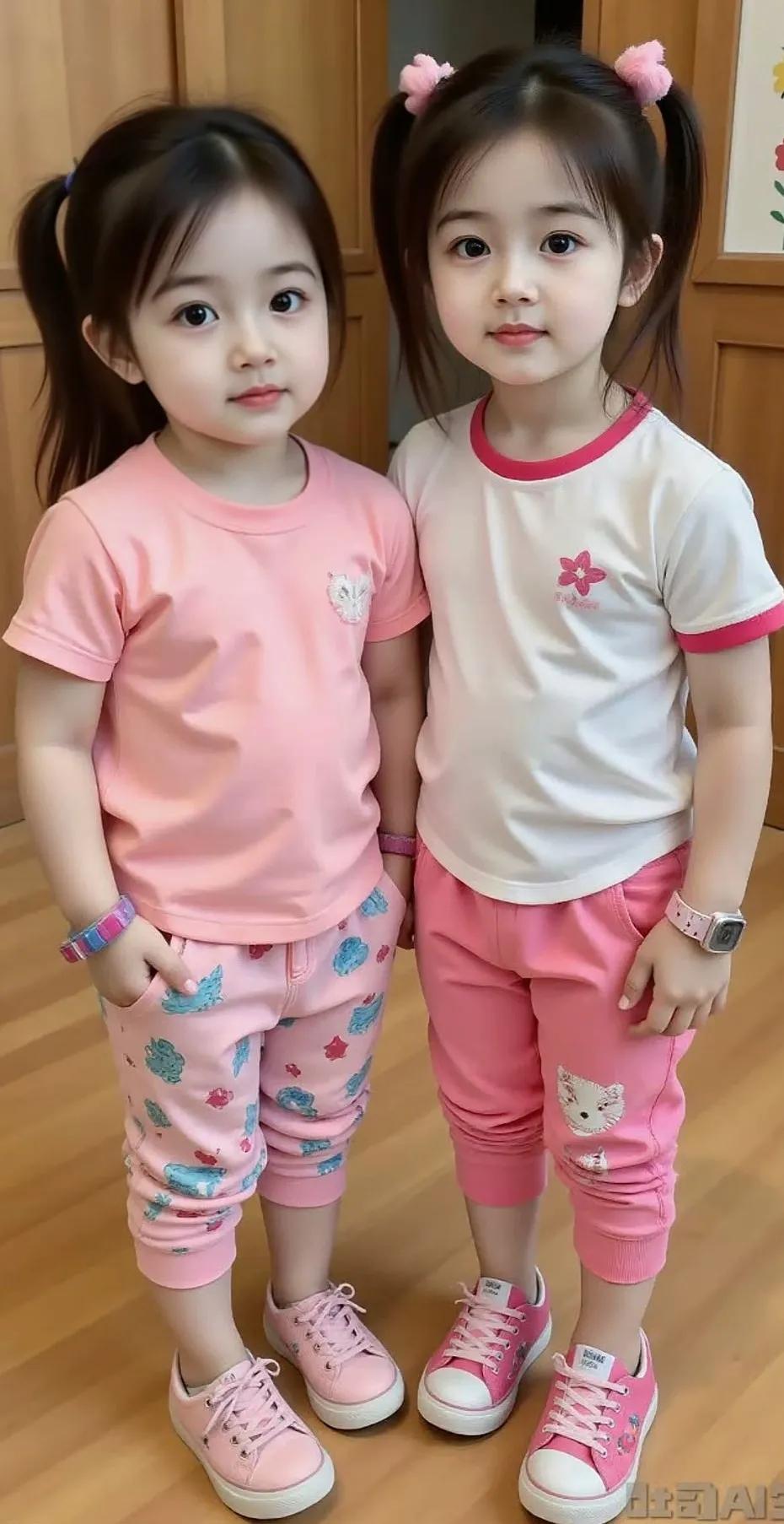 一辈子要积多少德才能有这样的福气？生了一对这样聪明伶俐，可爱至极的孩子，有一个已